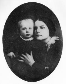 Celia Thaxter and son