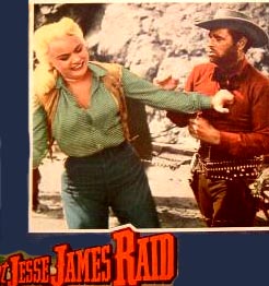 Scene from The Great Jesse James Raid with Barbara Payton