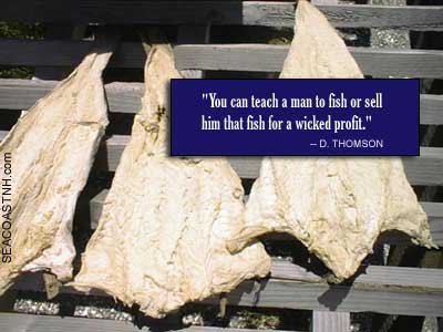 Dried fish was an extremely profitable product that fueled the early settlement of New Hampshire. / SeacoastNH.com