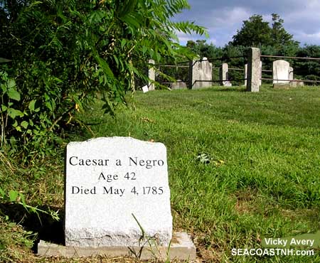 Caesar Brackett, Enslaved Negro Black History Memorial in Greenland, NH / SeacoastNH.com photo by Vivky Avery