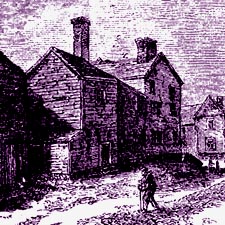 Engraving of the Pitt Tavern, Portsmouth, NH / SeacoastNH.com
