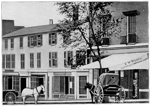 Imagined photo construction of Bell Tavern on Congress St, Portsmouth, NH from 