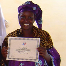 Peace Corps class graduate in Senegal