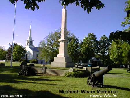 Meshecj Weare Memorial, Hampton Falls, NH / SeacoastNH.com