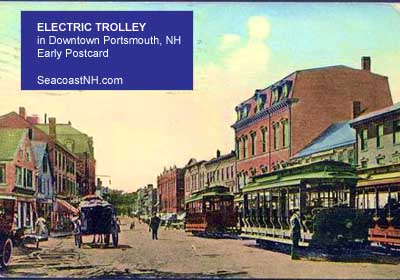 Trolley postcard 1900 Portsmouth, NH / SeacoastNH.com