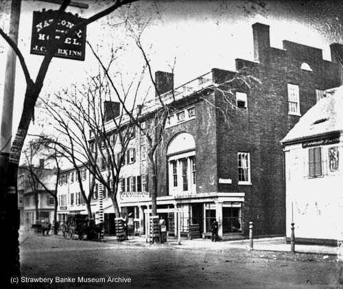 Franklin Hotel in Portsmouth, NH 1873 (c) Strawbery Banke Museum