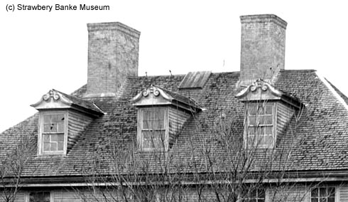 Roof and FOurth floor attic of Joseph Brewster Jr. House in Portsmouth, NH (c) Strawbery Banke Archive