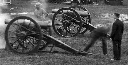 Cannons fire at Fort Constitution, New Castle, NH / SeacoastNH.com