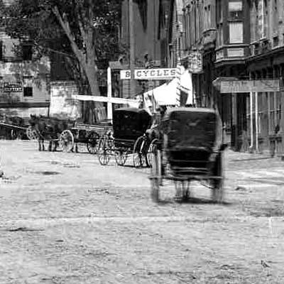 Market Square in 1896 detail / Strawbery Banke Archive