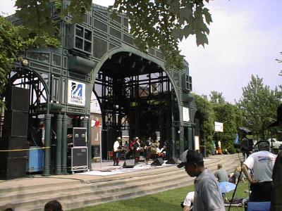 Lowell Outdoor concert stage