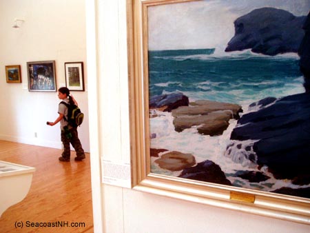 Inside Monhegan Art Gallery in Casco Bay Maine/ SeacoastNH.com