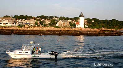 Lighthouse on Annisquam River and Ipswich Bay, GLoucester, MA at Cape Ann/ Jeremy D'Entremont