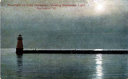Lake CHamplain lighthouse postacrd
