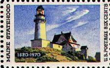 Maine postage stamp