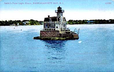 Sabin Point Lighthouse in Rhode Island