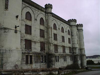 Decaying naval prison as seen in closeup during 2000 bicentennial / SeacoastNH.com