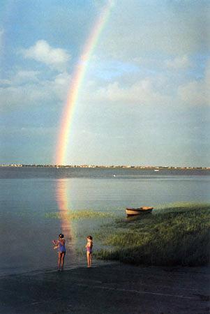 Rainbow at Joppa Flats by Robert Clagett