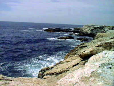 View from Star Island by the Smith Monumnet toward sea/ J. Dennis Robinson