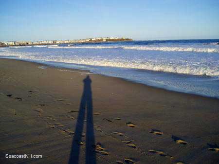 Hampton Beach view of Boar's Head with shadow/SeacoastNH.com