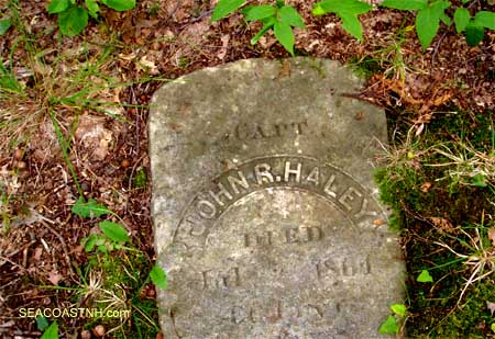 Capt. John R. Haley tomb in Kittery Town Forest / J. Dennis Robinson