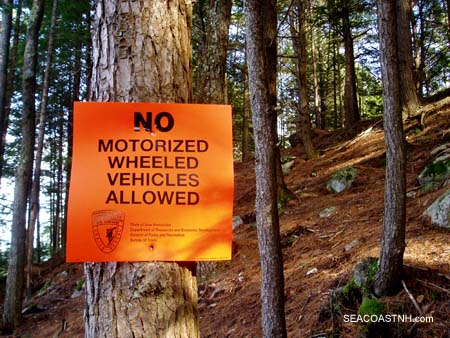 No motoroized wheled vehicles allowed / SeacoastNH.com