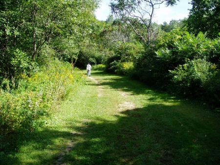 Head of field trail on historic farm in Portsmouth, NH / SeacoastNH